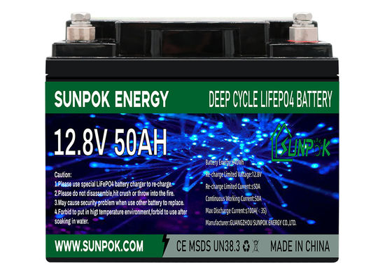 12V 50Ah Lithium Ion Deep Cycle Battery For Solar Power Energy Storage
