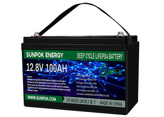 100Ah 12 Volt Deep Cycle Marine Battery Lithium Bluetooth Trolling Motor Battery