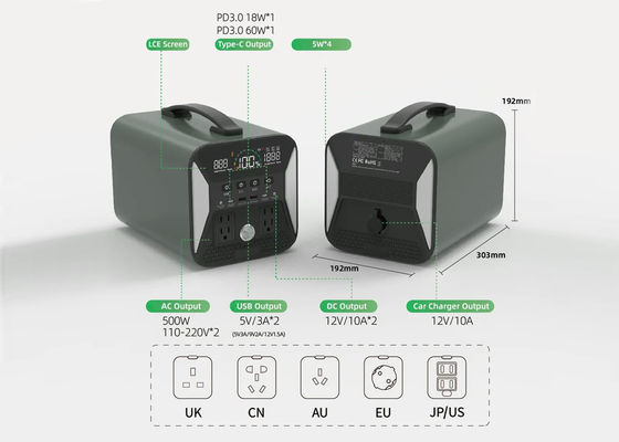 Fast Charging Power Banks For Laptop Li-polymer Battery 600W 1000W
