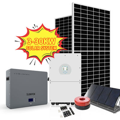 Off Grid Solar Power Energy System 5kv 3kva 5kw 8kw Complete Design Hybrid Solar Panel