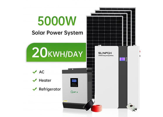 VDE Certified Hybrid Solar System Kit With MPPT Controller And Lead Acid Battery Type