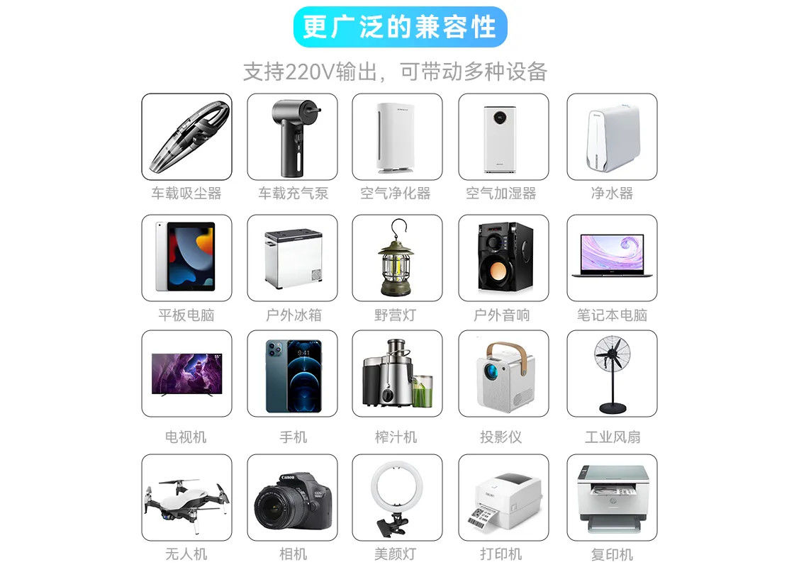 Dc Ac 500W 600w 1000W লিথিয়াম ব্যাটারি ব্যাংক পোর্টেবল পাওয়ার স্টেশন কুইক চার্জ সাপোর্ট