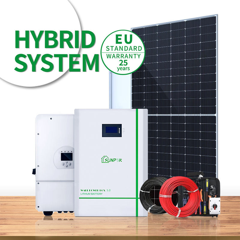 Sunpok 5Kw 10Kw 20Kw সম্পূর্ণ সৌর শক্তি সিস্টেম সৌর বৈদ্যুতিক সিস্টেম সোলার হিটিং সিস্টেম