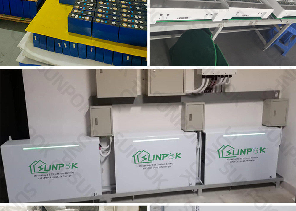 হোয়াইট হোম পাওয়ার স্টোরেজ সিস্টেম 48V 100Ah 200Ah 5kwh 10kwh 20kwh লি-আয়ন ব্যাটারি ব্যাংক