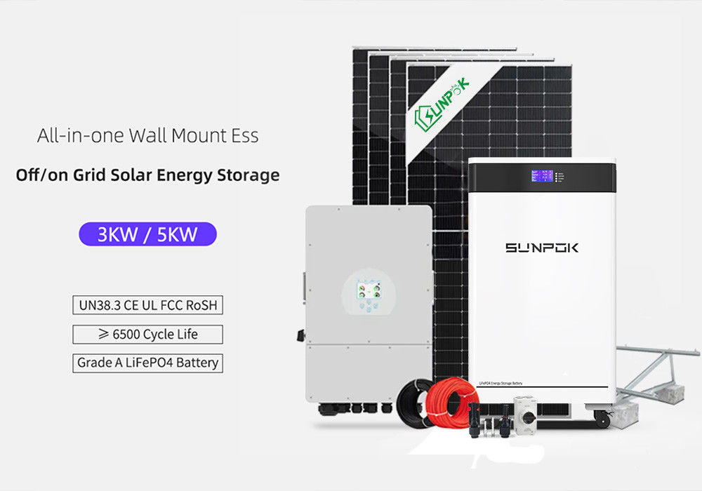 সৌর ব্যাটারি ফোটোভোলটাইক কিট 6Kw 10Kw 12Kw ব্যাটারি প্যাক সৌর শক্তি হাইব্রিড সম্পূর্ণ সিস্টেম আবাসিক জন্য