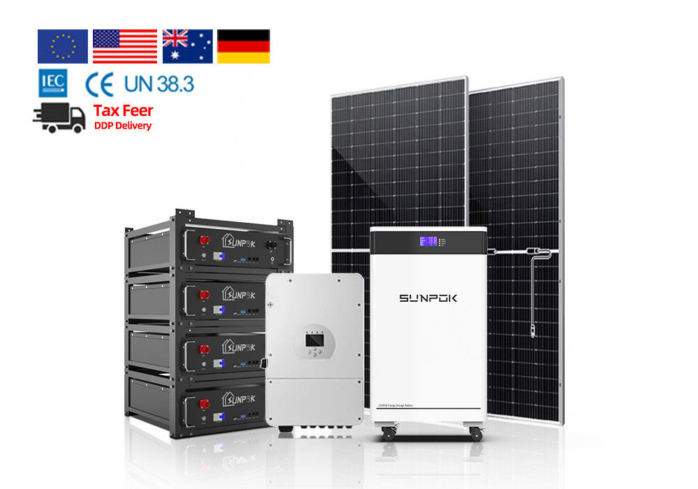 সম্পূর্ণ হোম সোলার সিস্টেম 1 Kw 2 Kw 3kw 5kw 5kva হাইব্রিড সোলার সিস্টেম