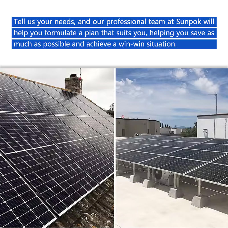 হাইব্রিড ইনভার্টার সোলার সিস্টেম 10kw 50kw 500kw লিথিয়াম আয়ন ব্যাটারি ছাদ মাউন্ট হোম ব্যবহার