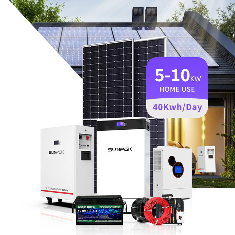 লিথিয়াম লাইফপিও 4 ব্যাটারি 48v 200ah 5Kwh 10Kwh পাওয়ার ওয়াল বিএমএস সহ অফ গ্রিড / হাইব্রিড সৌর সিস্টেমের জন্য