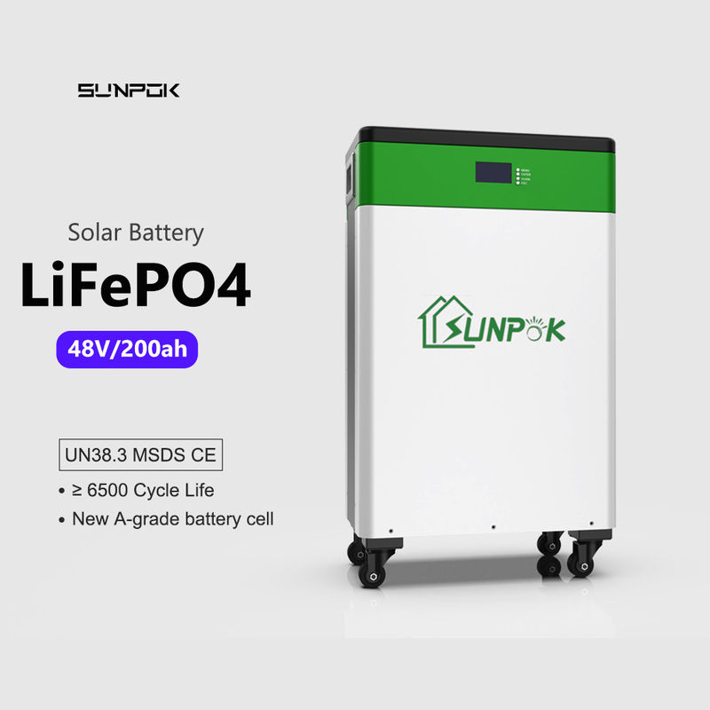 গভীর চক্র LiFePO4 সৌর লিথিয়াম আয়ন ব্যাটারি 10kwh 48v 200ah হোম সৌর শক্তি সিস্টেম