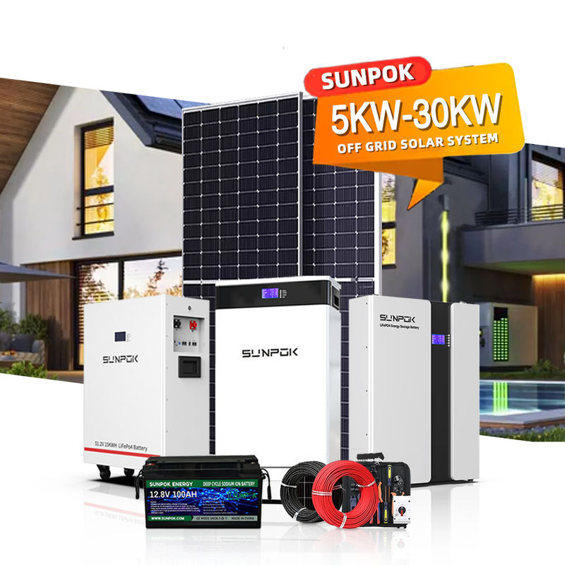 48V 100AH 120AH সৌর ব্যাটারি হাইব্রিড সৌর সিস্টেমের জন্য 6KWH 12KWH 18KWH 24KWH 30KWH