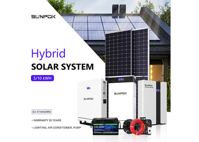 সৌর শক্তি সিস্টেম 3kw 5kw 10kw হোম সৌর প্যানেল কিট প্রিফ্যাব হাউসের জন্য