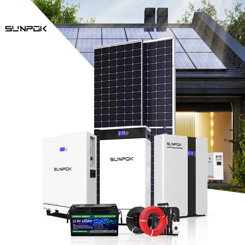 নতুন সোলার এনার্জি সিস্টেম 10kw 15kw 30kw সোলার সিস্টেম ব্যাটারি 48v 200ah 400ah Lifepo4 ব্যাটারি