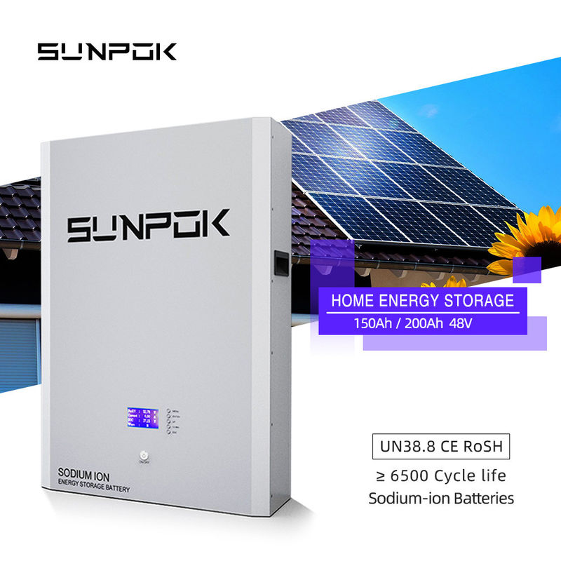 পাওয়ারওয়াল 48V 10KWh হোম ব্যাটারি 200Ah নামমাত্র ক্ষমতা সৌর শক্তি সঞ্চয় করার জন্য সোডিয়াম আয়ন প্রযুক্তি