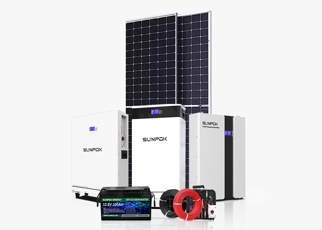 10kw অফগ্রিড সৌর বিদ্যুৎ সিস্টেম হোম 5kw 20kw 30kw সৌর শক্তি স্টোরেজ সিস্টেম