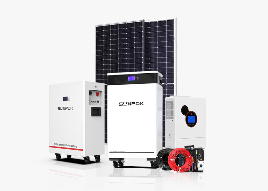 হোম সৌর সিস্টেম 30kw সম্পূর্ণ 10kw 15kw ইনভার্ট সিস্টেম লিথিয়াম ব্যাটারি শিল্প সৌর শক্তি