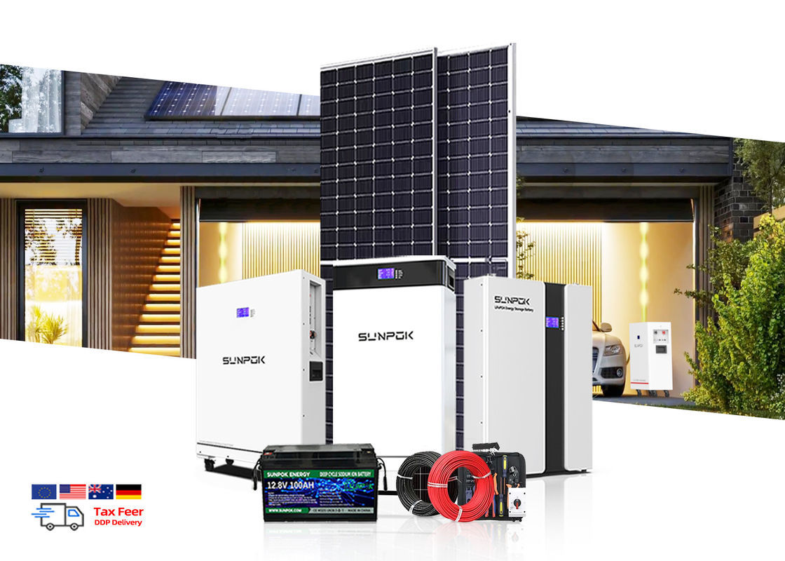 সোলার স্টোরেজ সিস্টেম কিট অফ গ্রিড ব্যালকনি 1kw 3kw 5kw 10kw 15kw 20kw লিথিয়াম ব্যাটারি 8kw 15kw 20kw সোলার সিস্টেমের জন্য