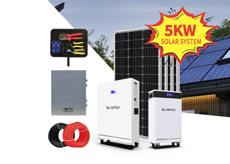 সোলার সিস্টেম 8kw 10kw 12kw 15kw সোলার প্যানেল কিট লিথিয়াম ব্যাটারি এবং ইনভার্টার সহ