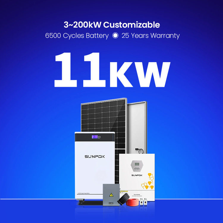 হোম ইউজ সোলার এনার্জি সিস্টেম 3KW 6KW 11KW 22KW হাইব্রিড অফ-গ্রিড সোলার প্যানেল ফার্মস লাইফপো 4 ব্যাটারি অফ-গ্রিড সোলার প্যানেল কিট