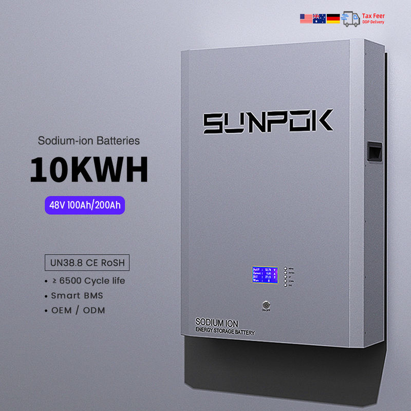 48V 10kwh স্প্লিট টাইপ সোডিয়াম আয়ন স্টোরেজ ব্যাটারি 200ah সৌর শক্তি ব্যাংক ওয়াল রিচার্জেবল সোডিয়াম আয়ন রিচার্জেবল ব্যাটারি