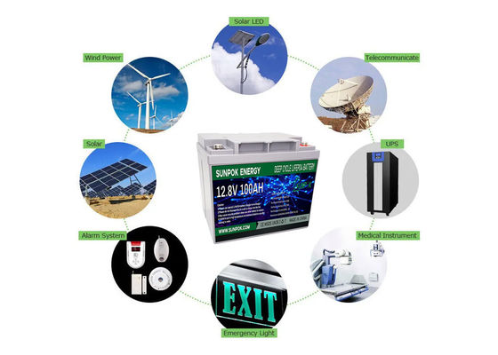 24v 100ah 120ah 150ah 200ah 250ah 12v Deep Cycle Lithium Iron Phosphate Battery