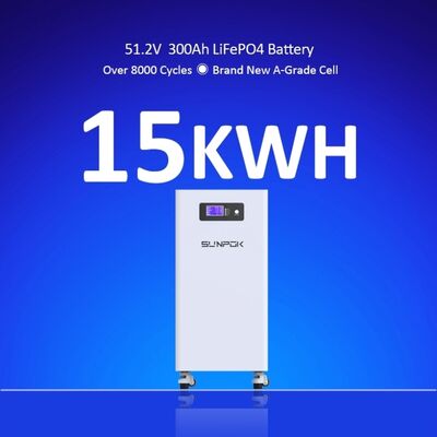 10kw 14kwh 15kwh Solar Energy System 48v 280ah 300AH 51.2V Lifepo4 Energy Storage Battery