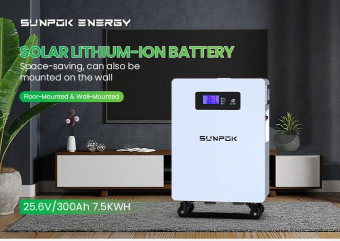 2025 নতুন ডিজাইন 7.5Kwh ব্যাটারি 24V 300 ব্যাটারি লিথিয়াম আয়ন 300Ah লিথিয়াম ব্যাটারি 300Ah সৌর শক্তি সঞ্চয় সিস্টেম 0